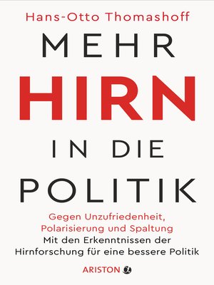 cover image of Mehr Hirn in die Politik